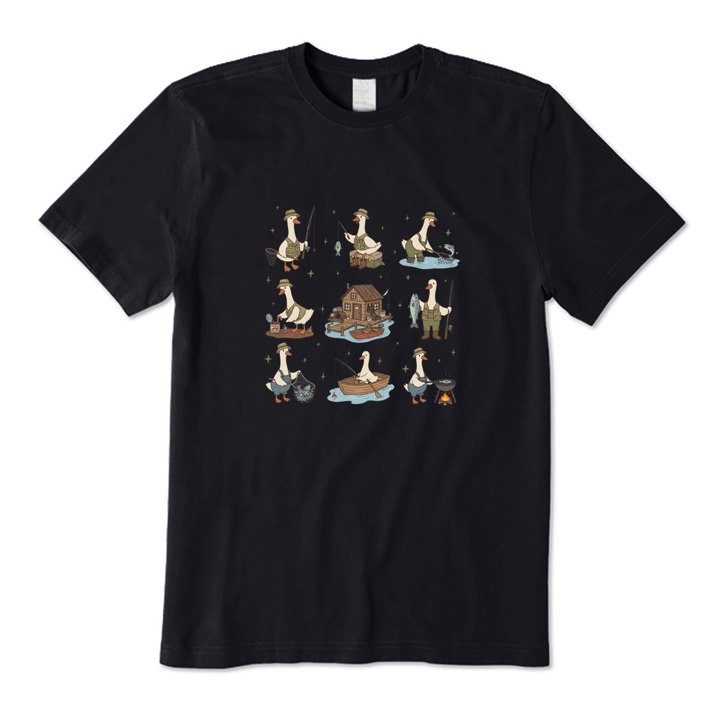 Fishing Silly Goose T-shirt