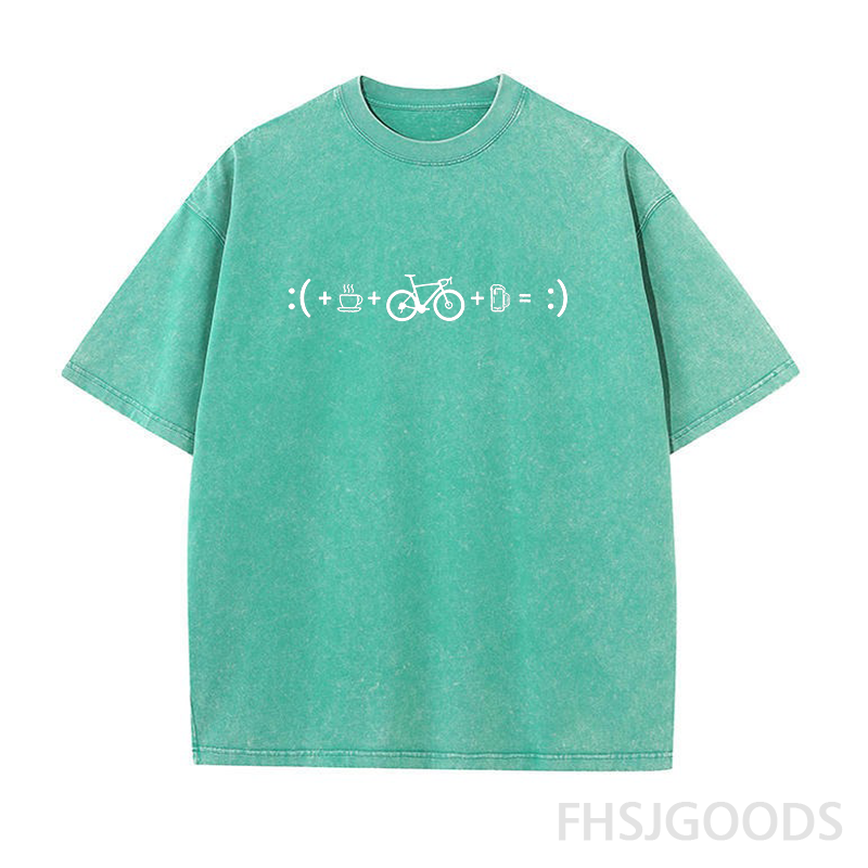 Bicycle Happiness Formula Unisex Distressed T-Shirt
