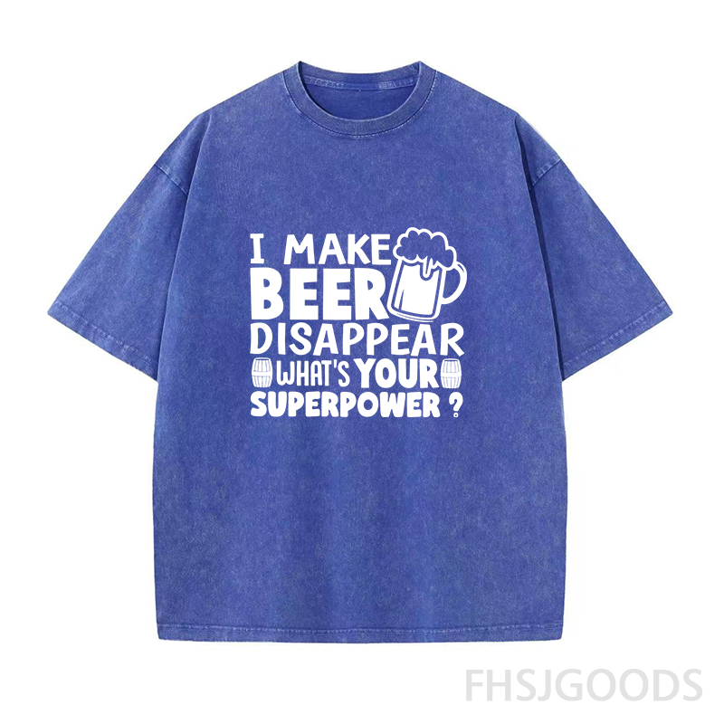 I Make Beer Disappear Unisex Distressed T-Shirt