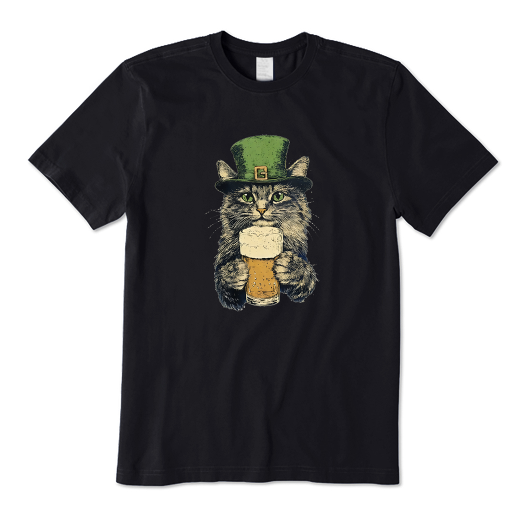 St Patrick's Day Cat T-shirt