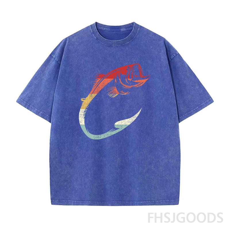 Fishing Part Time Hooker Fish Unisex Distressed T-Shirt