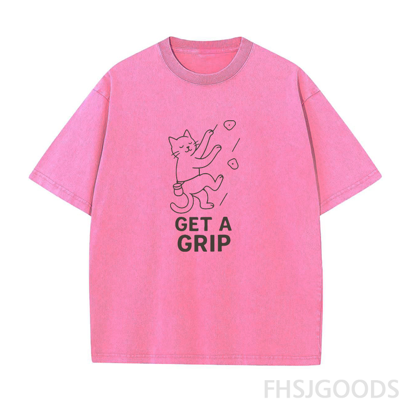Get A Grip Unisex Distressed T-Shirt