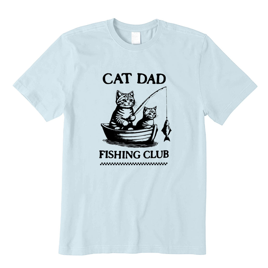 Cat Dad Fishing Club T-Shirt