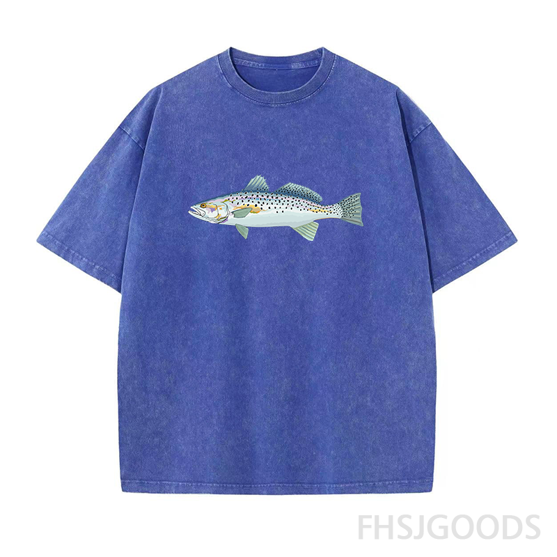 Speckled Trout Fishing Unisex Distressed T-Shirt