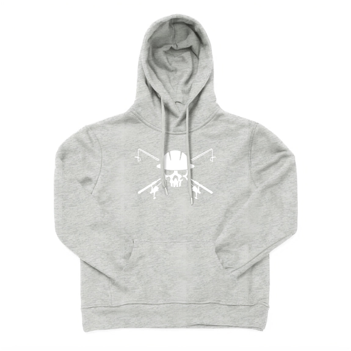 Fishing Skull and Poles Hoodie