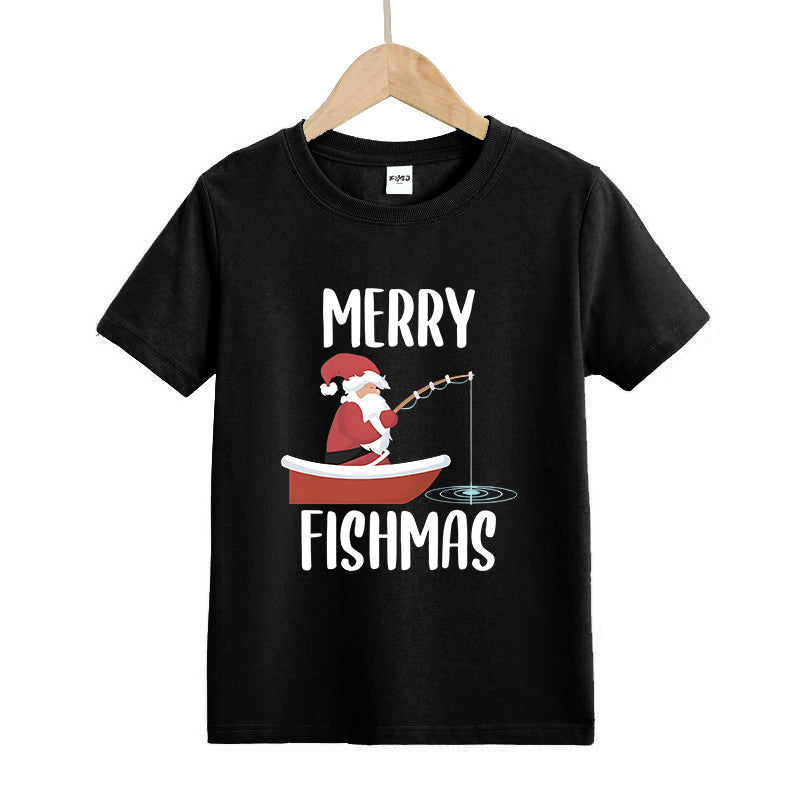 Merry Fishmas Kid's T-Shirts