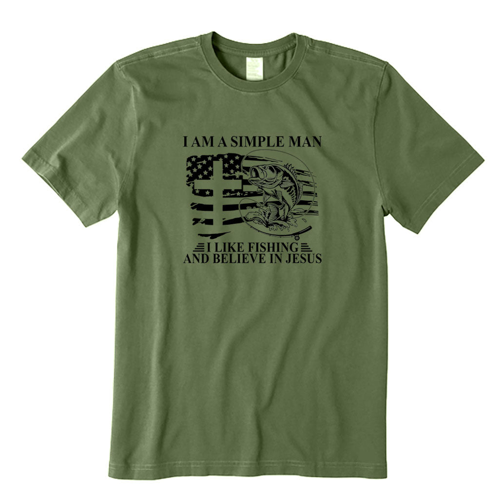 I Like Fishing And Believe In Jesus T-Shirt