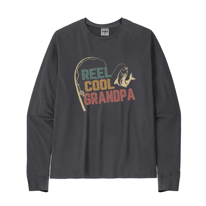 REEL COOL GRANDPA Long Sleeve T-Shirt