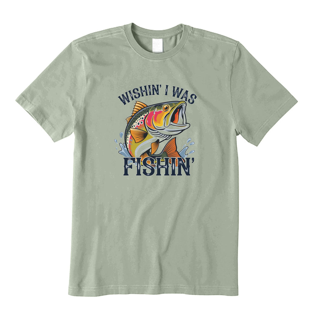 Wishing I Was Fishing T-Shirt