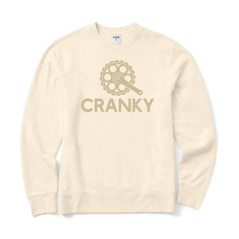 Cranky Funny Bike Crewneck Sweatshirt