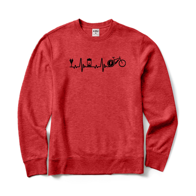Heartbeat E-Bike Crewneck Sweatshirt