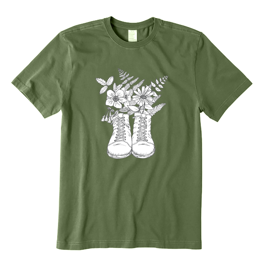 Hiking boots & Wildflowers T-Shirt
