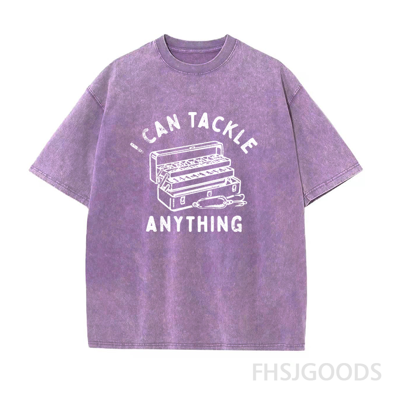 I Can Tackle Anything Unisex Distressed T-Shirt