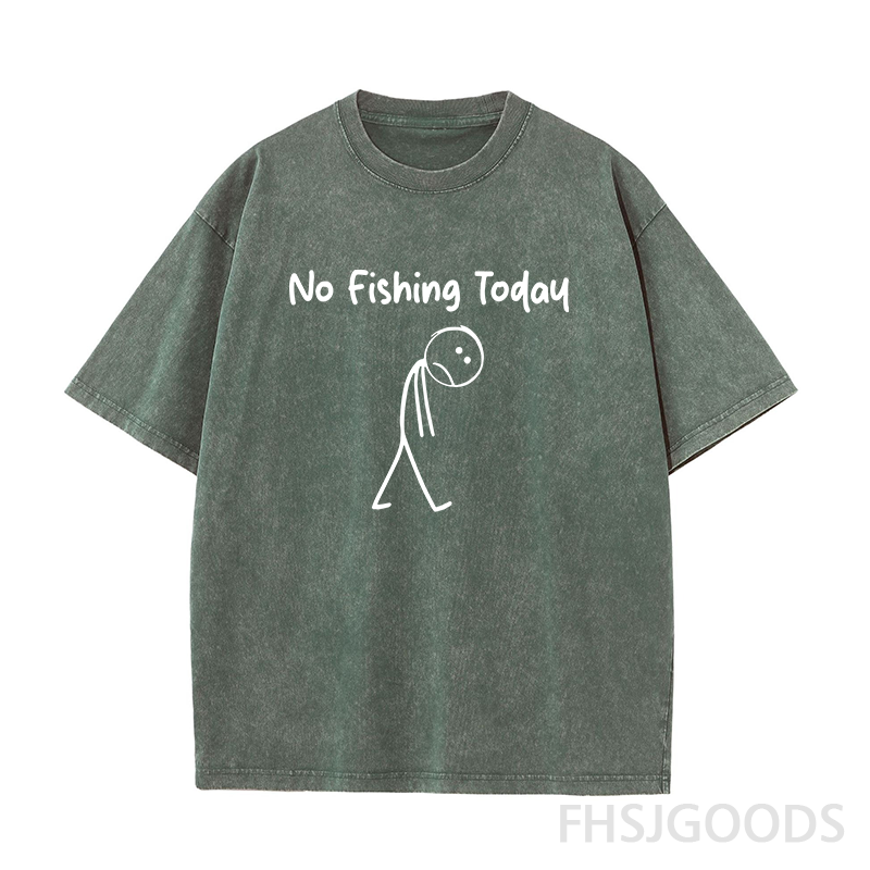 No Fishing Today Unisex Distressed T-Shirt
