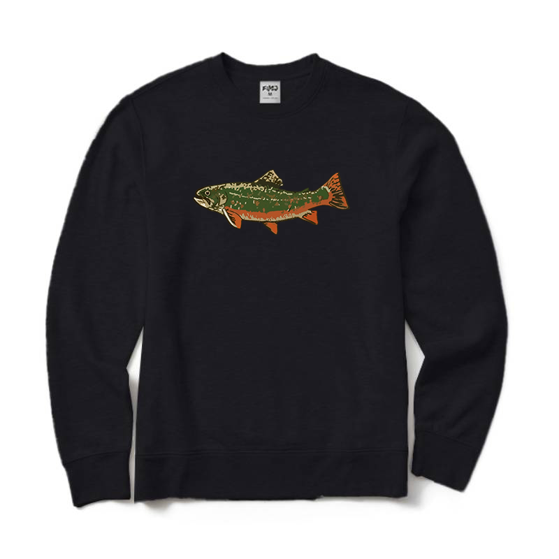 Vintage Brook Trout Crewneck Sweatshirt