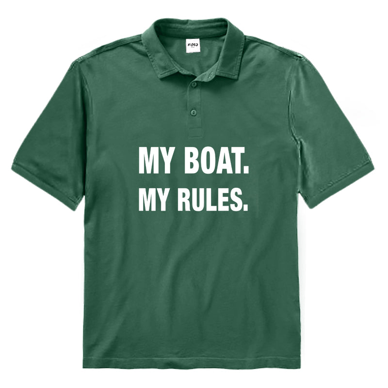 MY BOAT MY RULES Polo Shirt