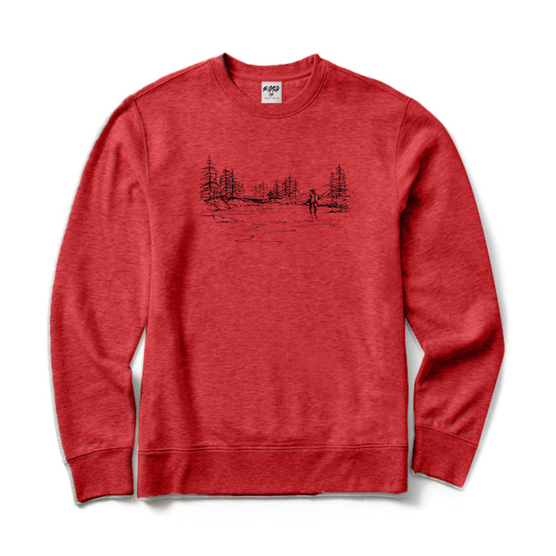 Fly Fishing Crewneck Sweatshirt