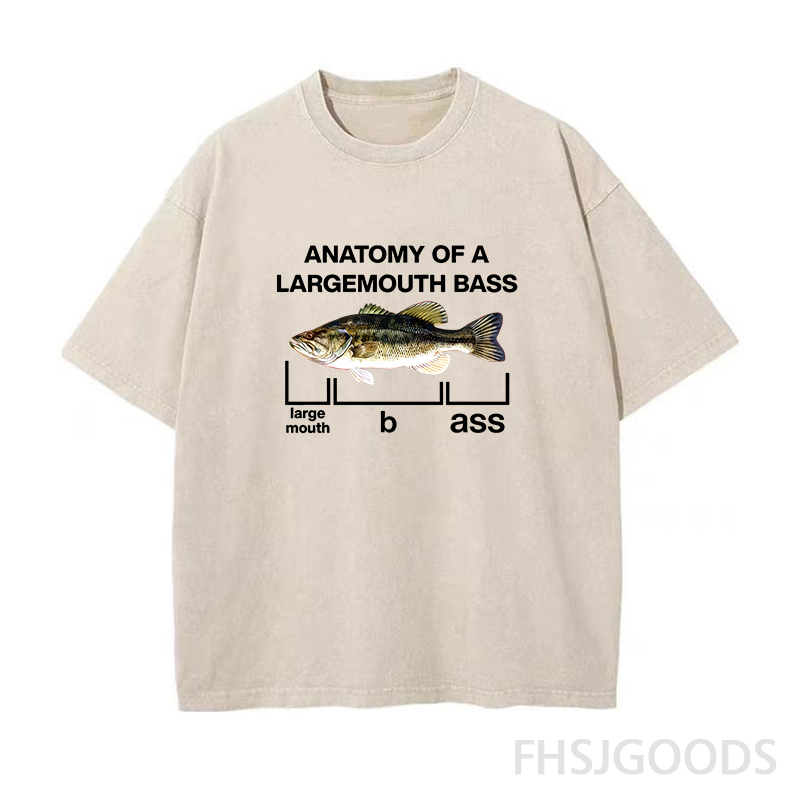 Anatomy Of A Large Mouth Bass Fish Unisex Distressed T-Shirt