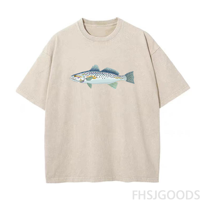 Speckled Trout Fishing Unisex Distressed T-Shirt