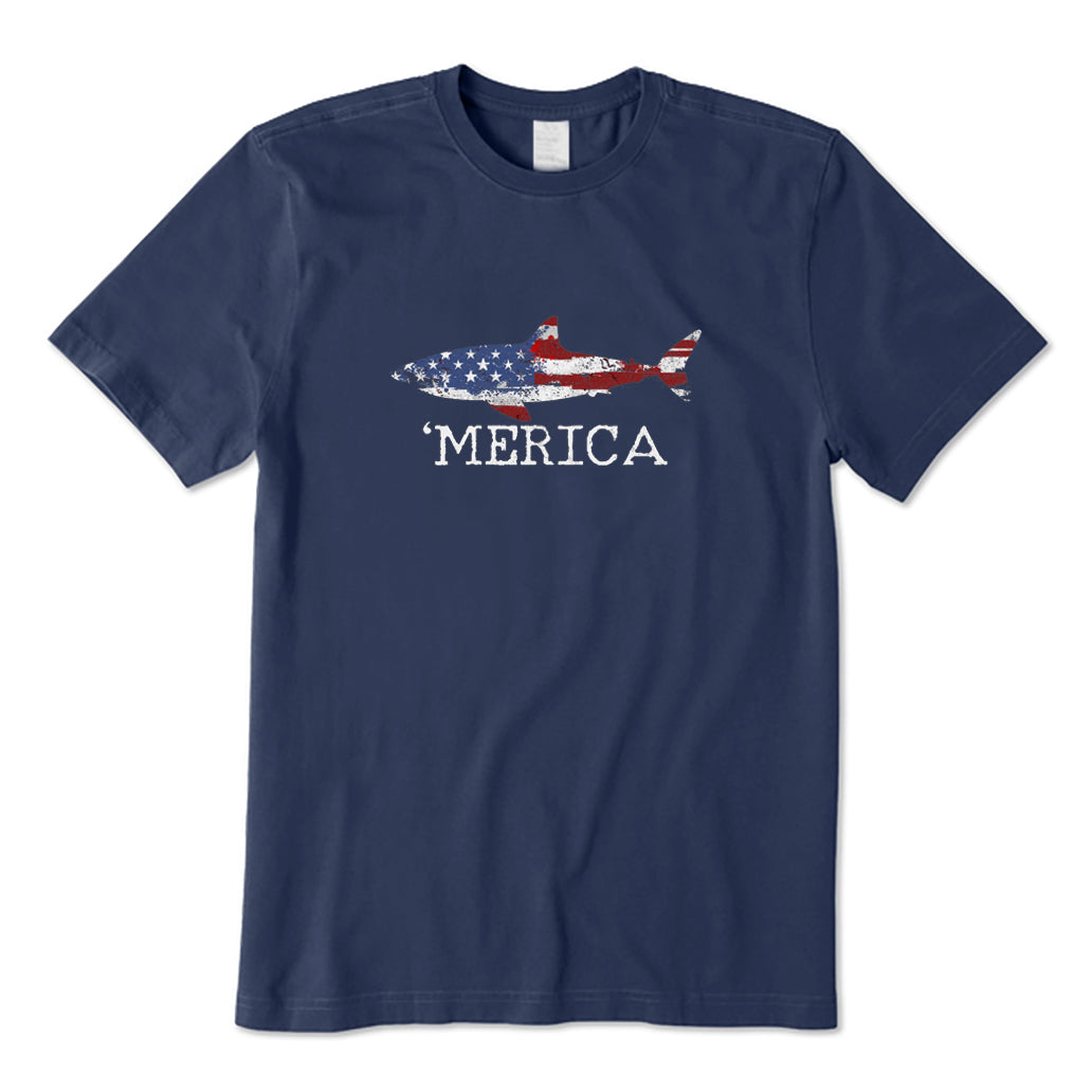 USA Flag Fishing T-Shirt