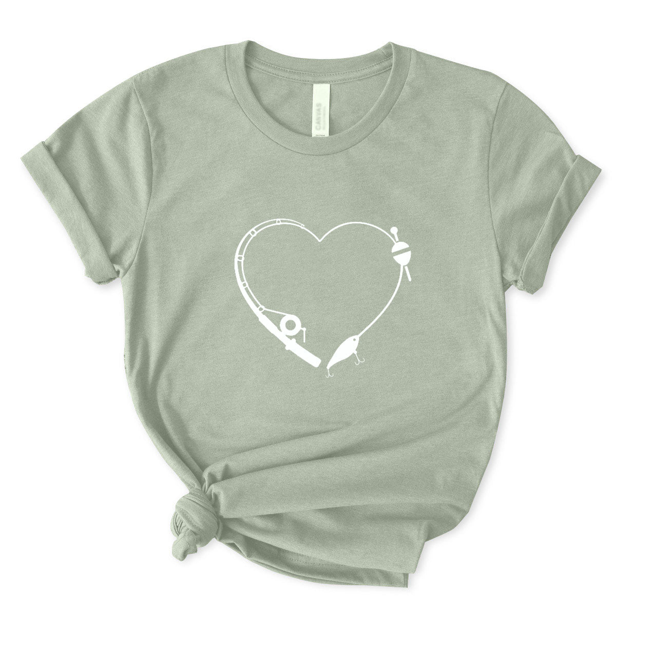 Heart Fishing T-Shirt for Women