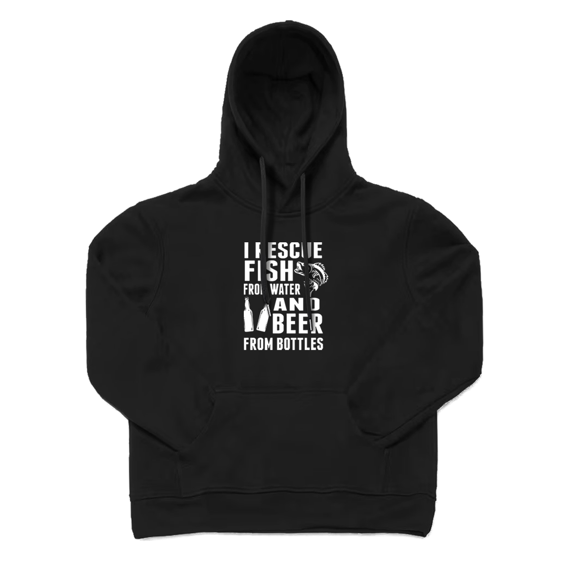 I Rescue Fish From Water and Beer From Bottles Hoodie