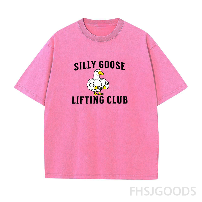 Silly Goose Lifting Club Unisex Distressed T-Shirt