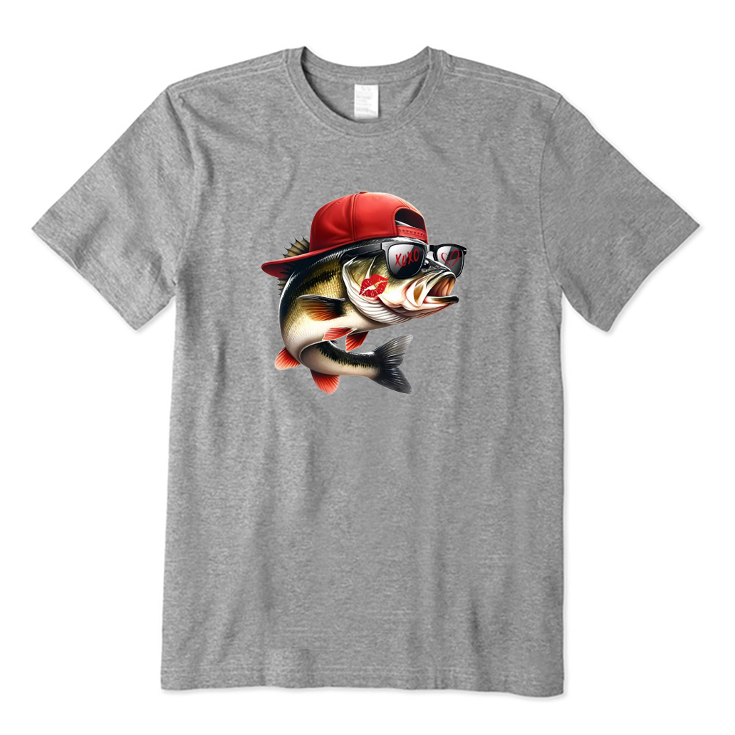 Kissing Fish Hat T-shirt