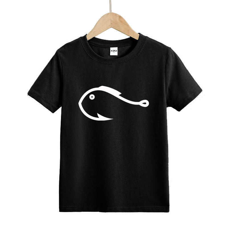 Fishing Hook Fish  Kids T-Shirt