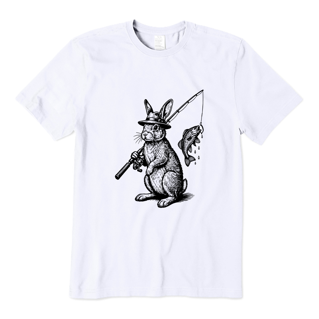 Fishing Rabbit T-shirt