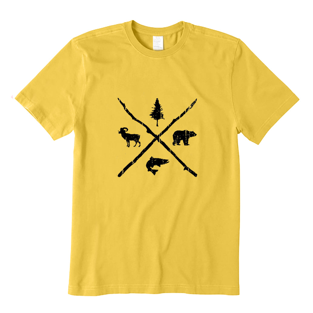 Pine Bear Trout Bighorn Nature T-Shirt
