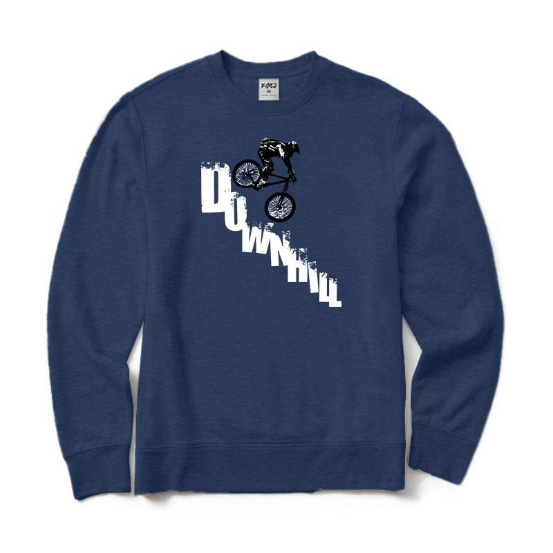 Mountain Bike Downhill Crewneck Sweatshirt