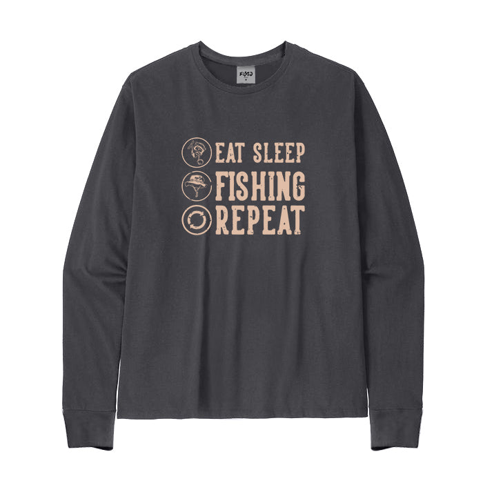 Eat Sleep Fishing Repeat Long Sleeve T-Shirt