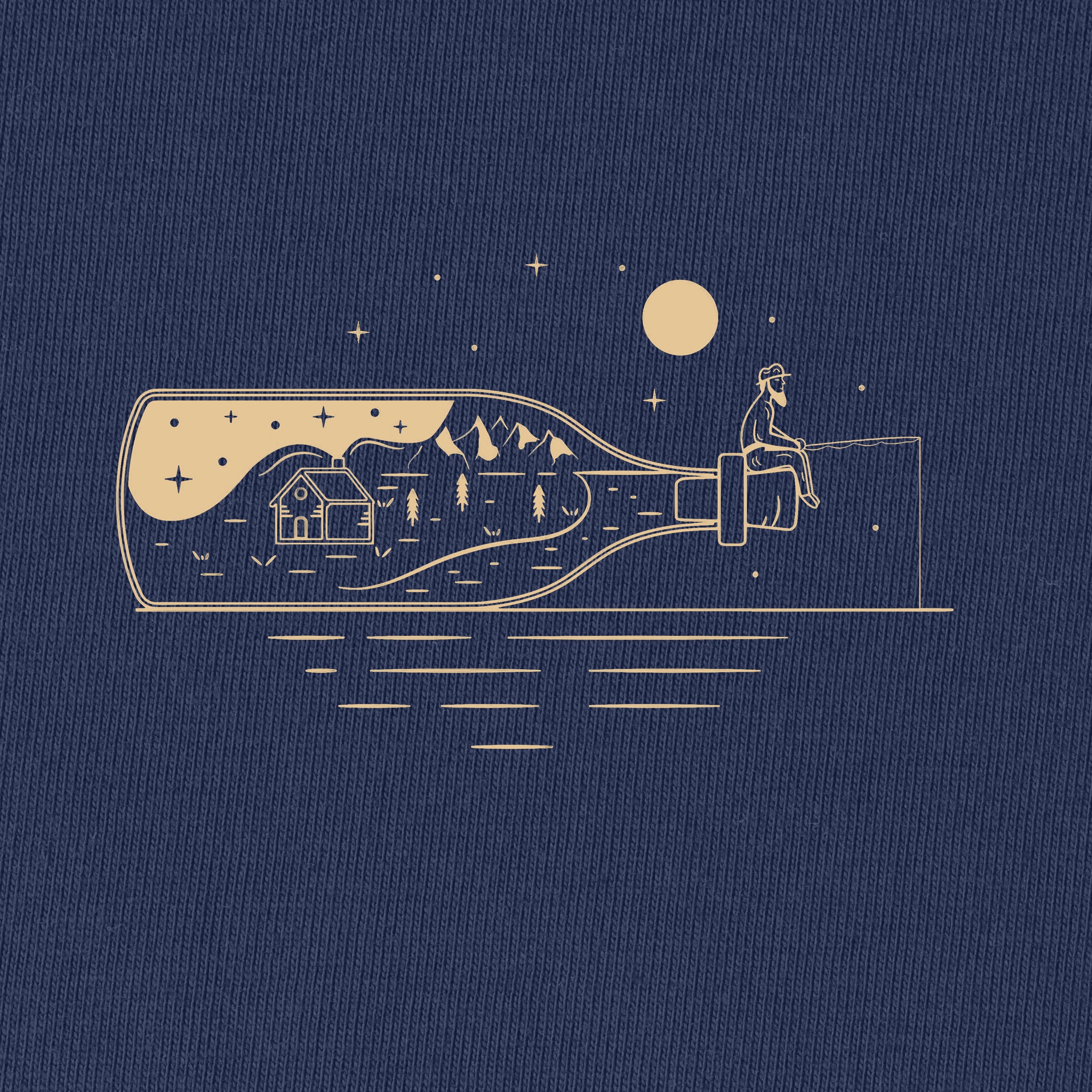 Stargazing Night Fishing T-Shirt