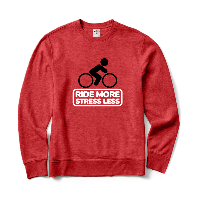 Ride More Stress Less Crewneck Sweatshirt
