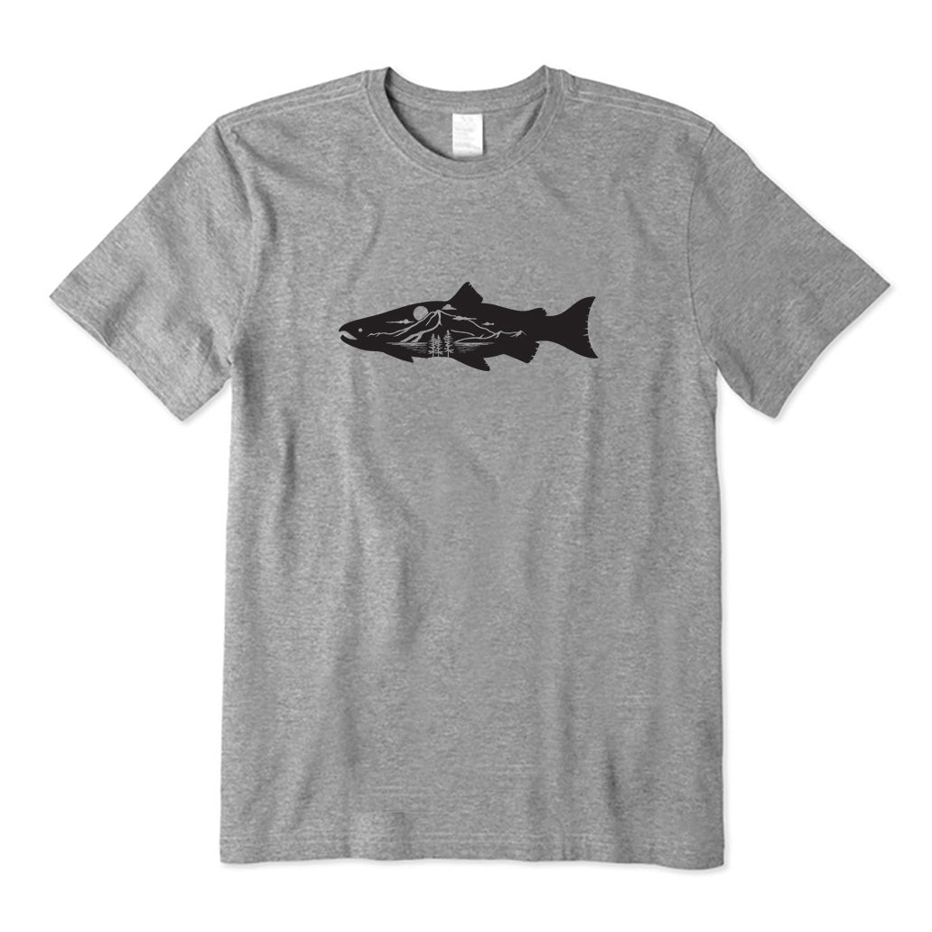 Fish and Landscape Trees T-Shirt