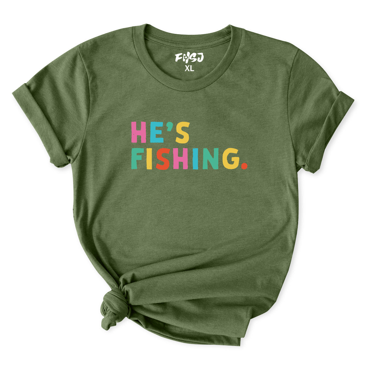 He's Fishing T-Shirt for Women