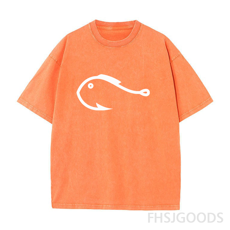 Fishing Hook Unisex Distressed T-Shirt