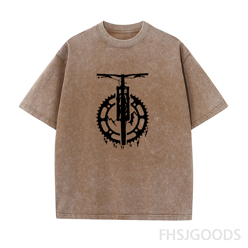 Bike Unisex Distressed T-Shirt