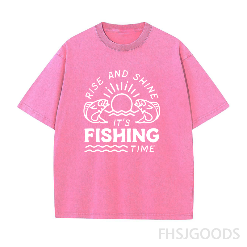It's Fishing Time Unisex Distressed T-Shirt