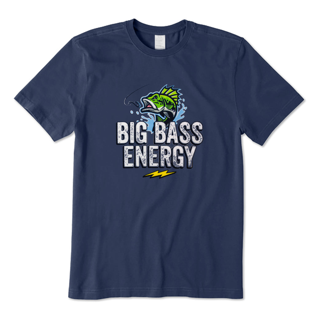 Big Bass Energy Fishing T-Shirt