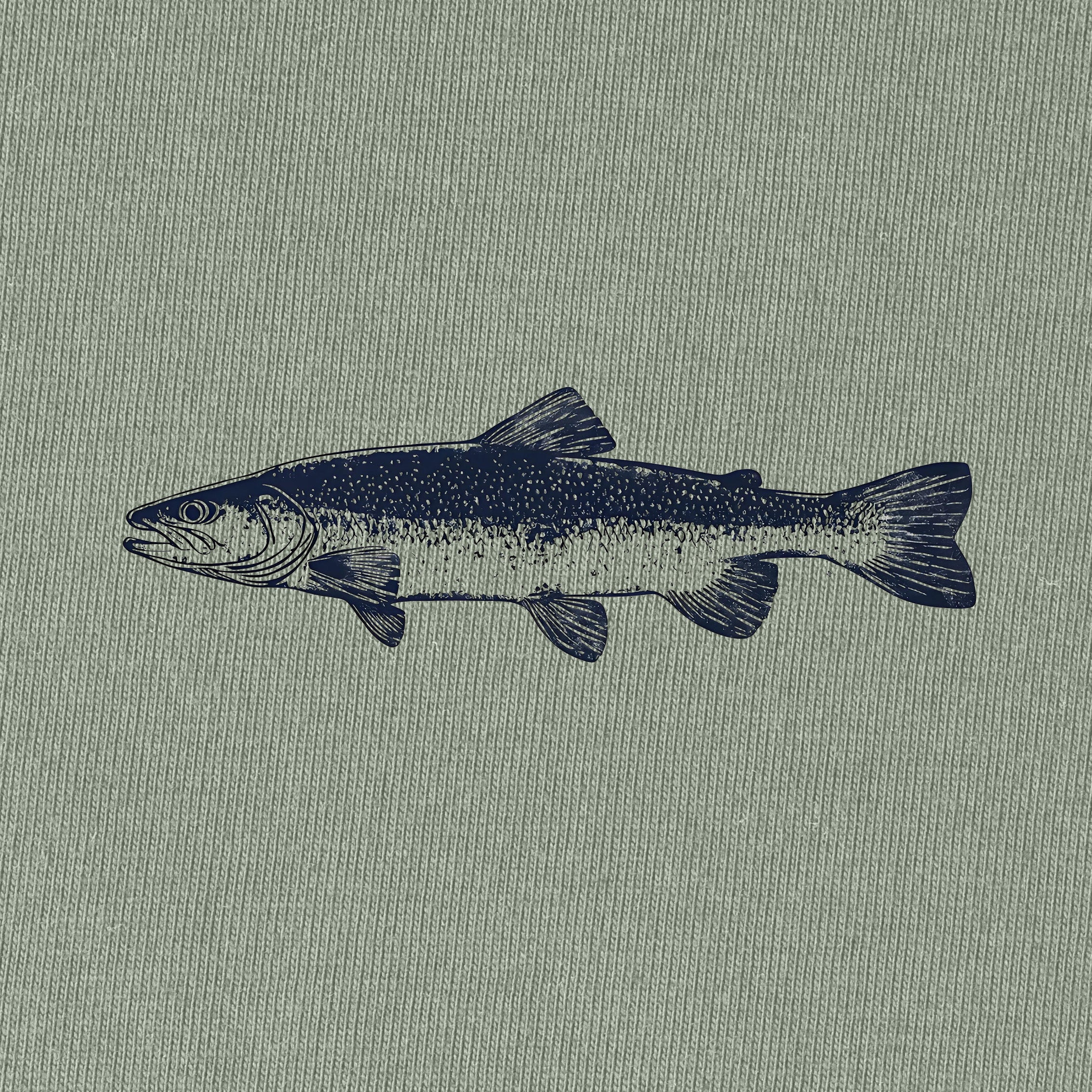 Navy Trout Fishing T-Shirt