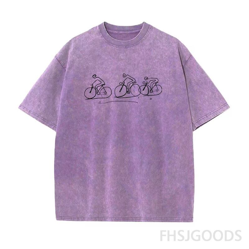 Cyclist Unisex Distressed T-Shirt