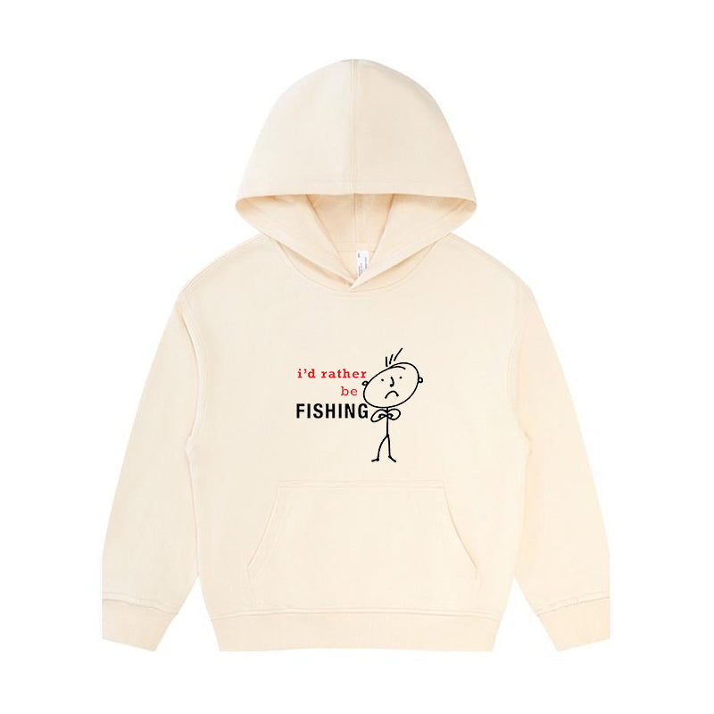 I'd Rather Be Fishing Kid's Hoodie