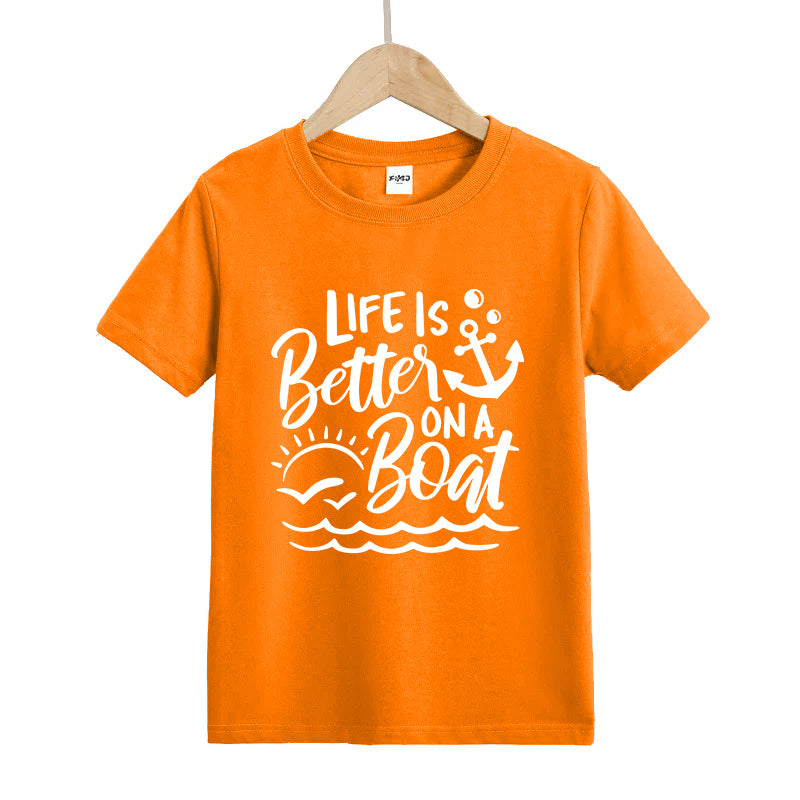 Life Is Better on A Boat Kids T-Shirt