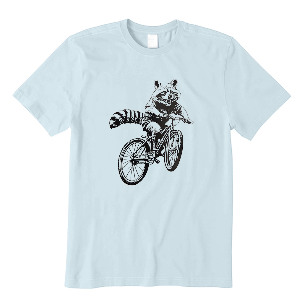 Mountain Biking Raccoon T-Shirt