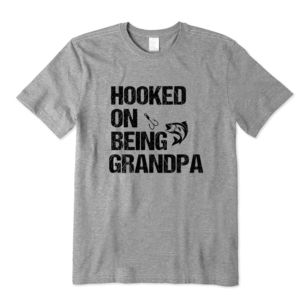 Hooked on Being Grandpa T-Shirt