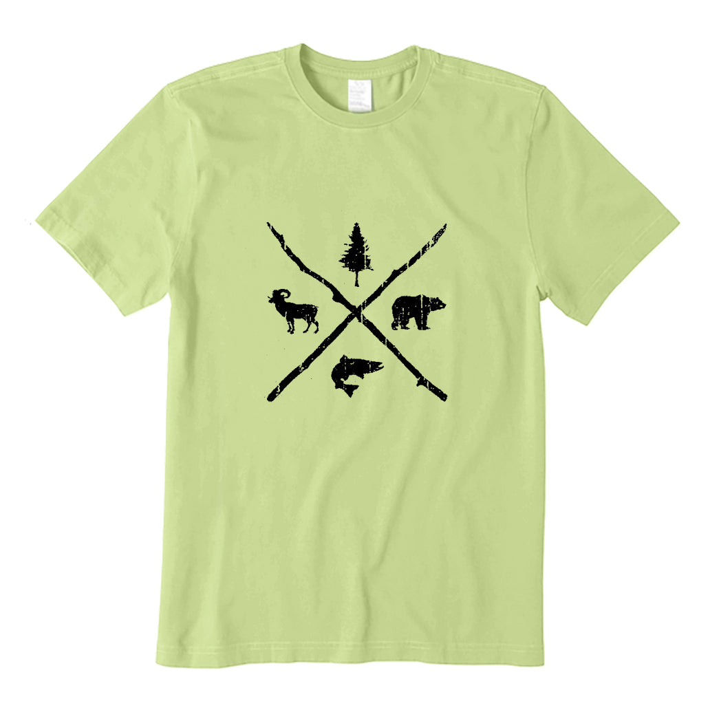 Pine Bear Trout Bighorn Nature T-Shirt