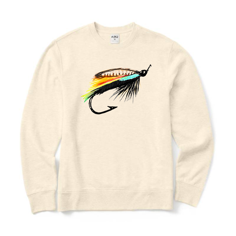 Trout Fly Lure Crewneck Sweatshirt