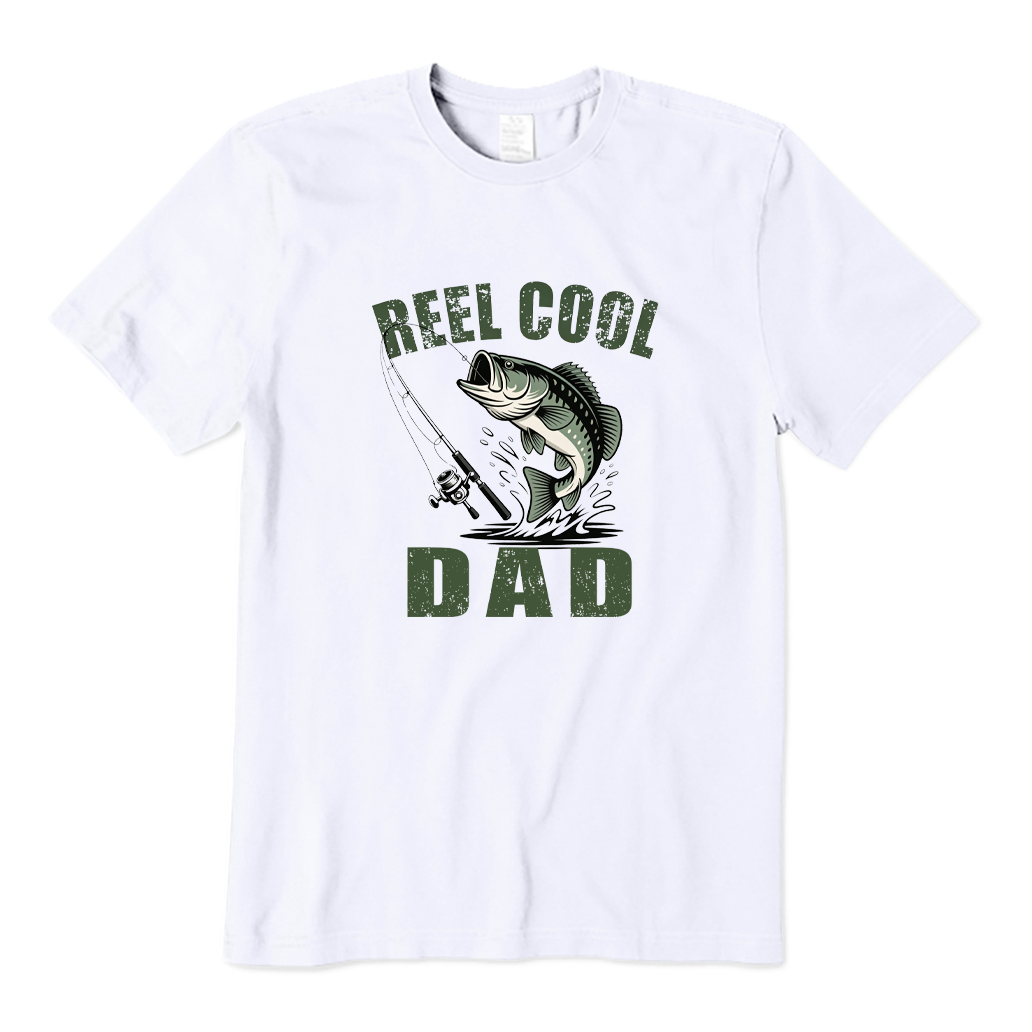 Reel Cool Dad Bass Fishing T-shirt